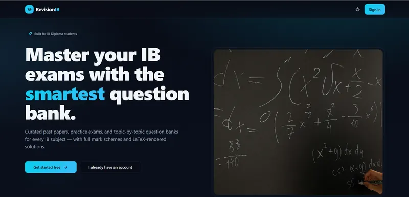 RevisionIB website